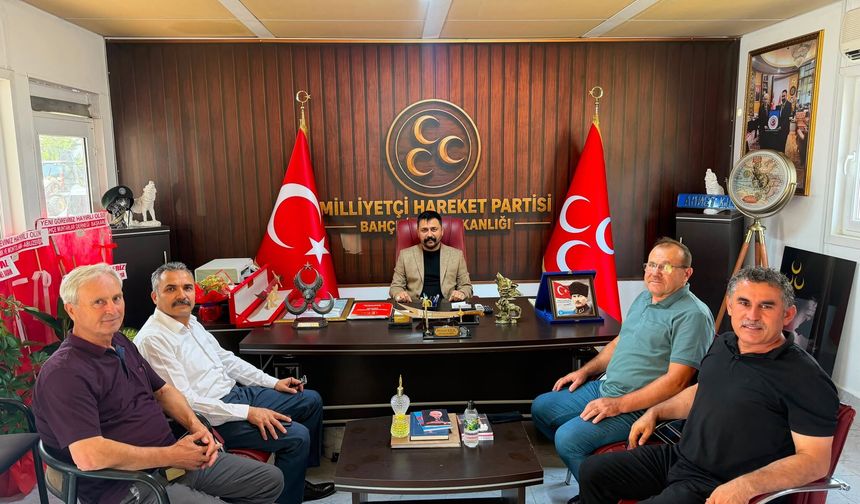 MHP Bahçe İlçe Başkanı Ahmet Kılıç’a Hayırlı Ziyaret