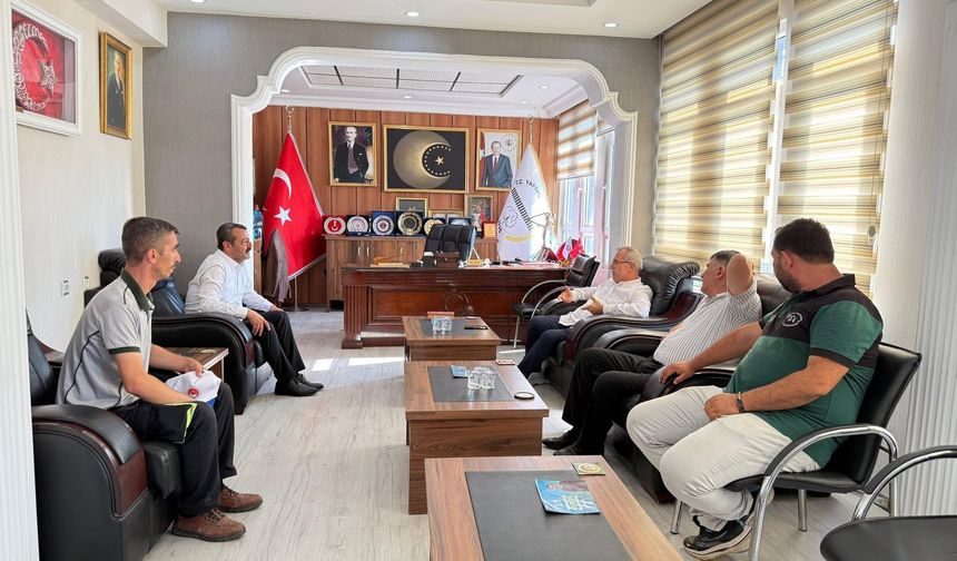 TES-İŞ Başkan Yrd Osman Güngör’den Başkan Aksoy’a ziyaret