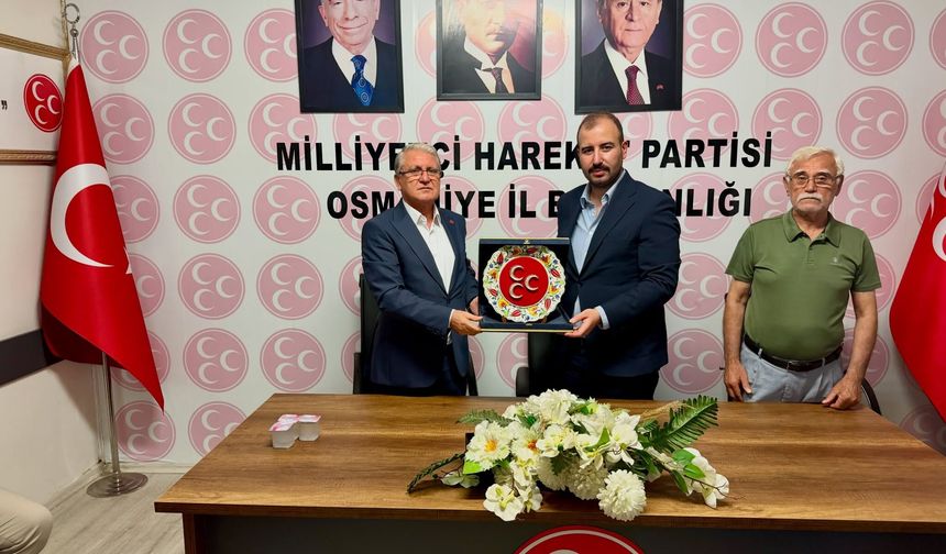 Eski Başkan Bilal Çenet’ten MHP Başkanı Yener Tuncer’e Ziyaret