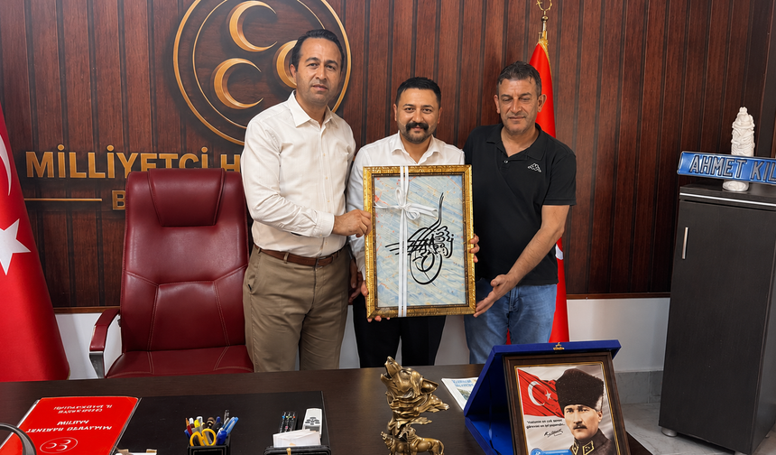 Öğretmenlerden MHP Bahçe Başkanı Kılıç’a Ziyaret