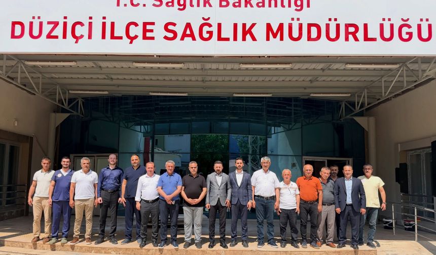 Düziçi’nde Sağlık Yöneticilerine Geçmiş Olsun Ziyareti