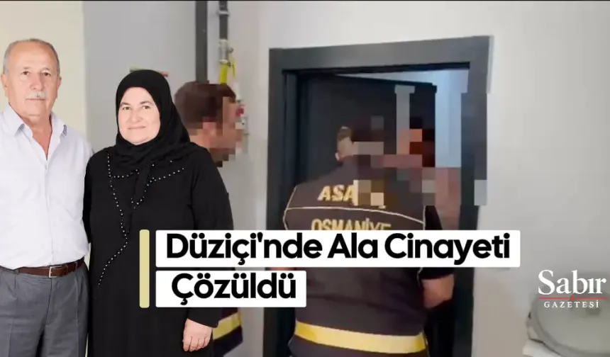 Düziçi Ala Cinayetinde 7 Yıllık Düğüm Çözüldü