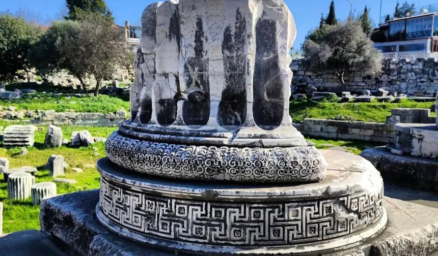 Aydın Didim Apollon Tapınağı’nın Kaideleri Hayran Bırakıyor