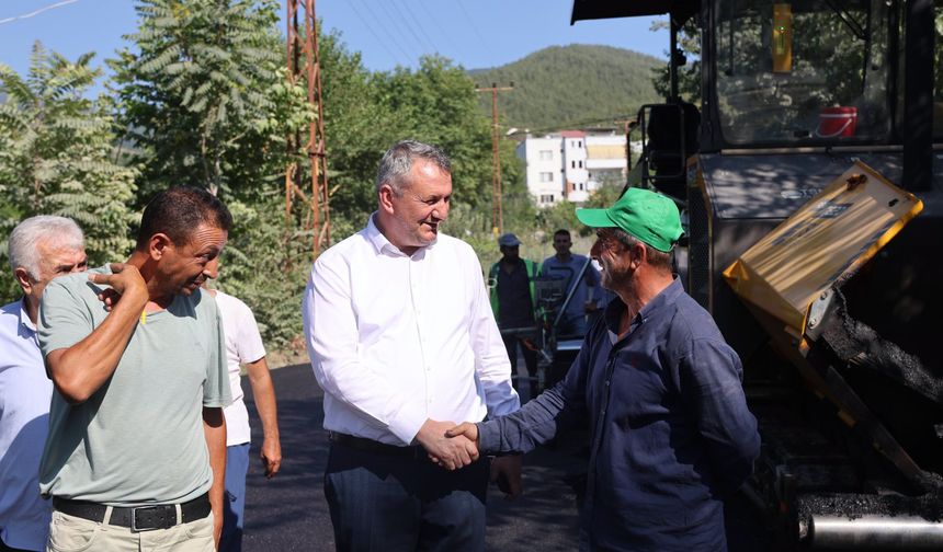 Başkan İba Asfalt Çalışmalarını İnceledi