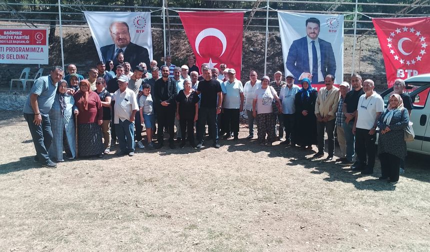 BTP Antalya İl Başkanlığı Akseki’de Vatandaşlarla Buluştu