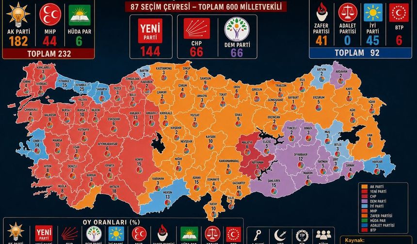 Bugün Seçim Olsa Meclis Tablosu Nasıl Şekillenir?