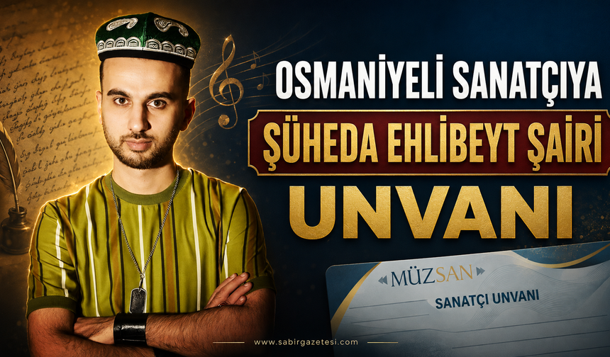 Hanifi Gökhan Yazıcıoğlu’na “Şüheda Ehlibeyt Şairi” Payesi