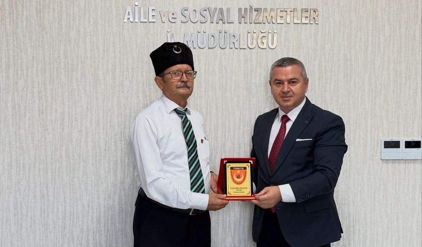 Osmaniye'de Kuvayi Milliye Mücahitler Derneği'nden Naci Yılmaz'a Ziyaret