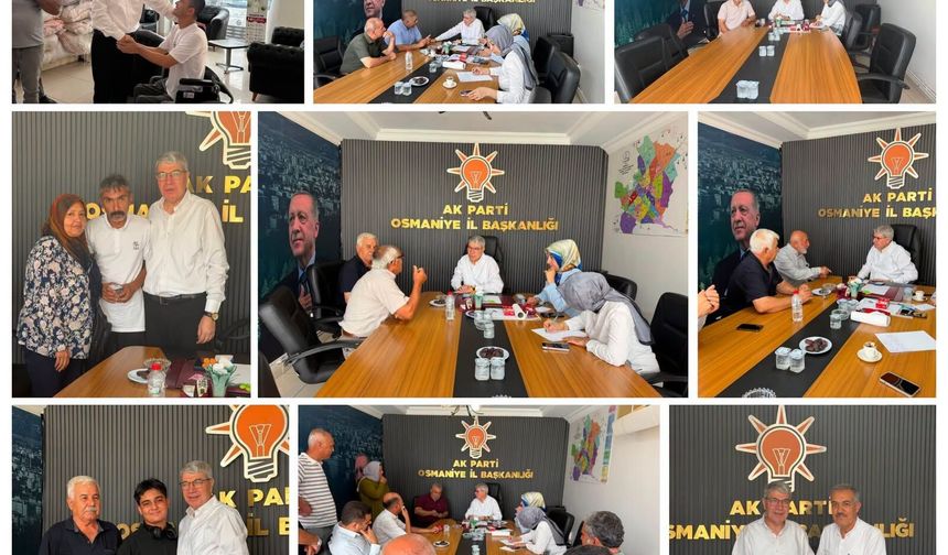 Seydi Gülsoy Osmaniye İl Başkanlığında Hemşehrileriyle Buluştu
