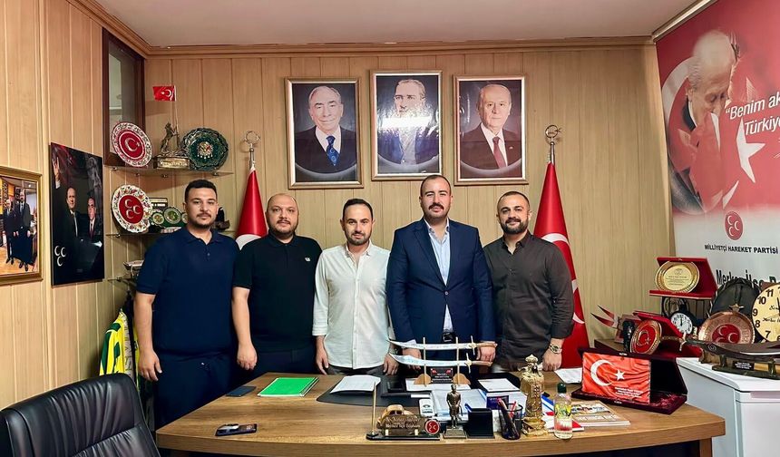 MHP Merkez İlçe Başkanı Tuncer'e İş İnsanlarından Ziyaret