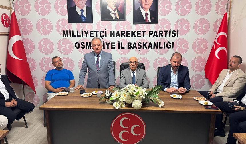 Osmaniye'de MHP Merkez İlçe Başkanı Tuncer’e Ziyaret