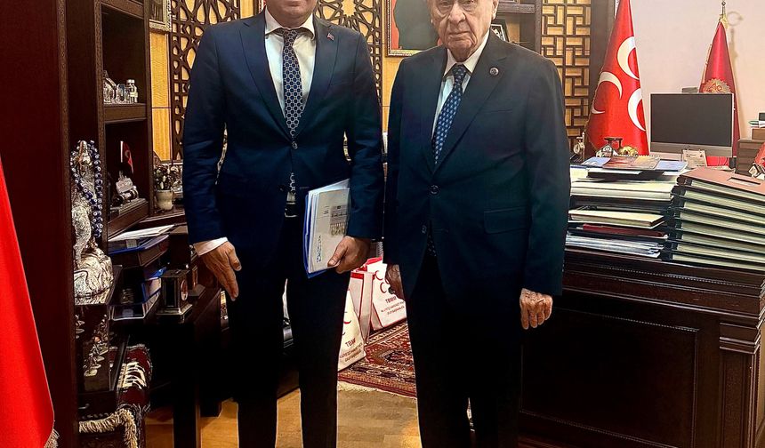 Bahçe Belediye Başkanı Zeynel Mete Kadıoğlu’ndan Devlet Bahçeli’ye Ziyaret