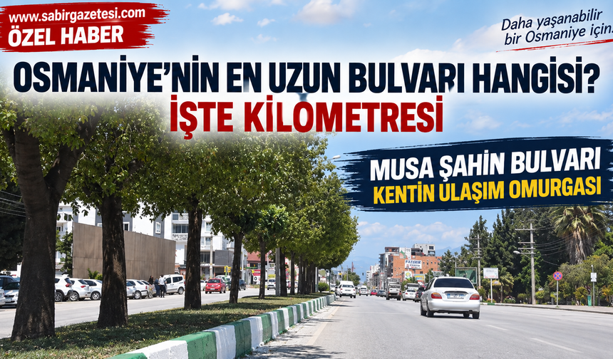Osmaniye’nin En Uzun Bulvarı Hangisi? İşte Kilometresi