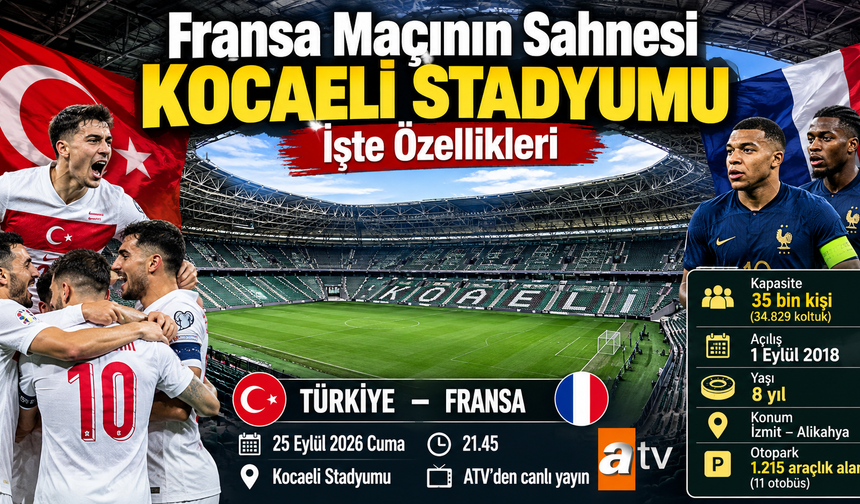 Fransa Maçının Sahnesi Kocaeli Stadyumu: İşte Özellikleri