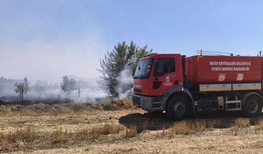 Hatay Hassa’da Bahçe Yangını! Alevler Büyümeden Kontrol Altına Alındı