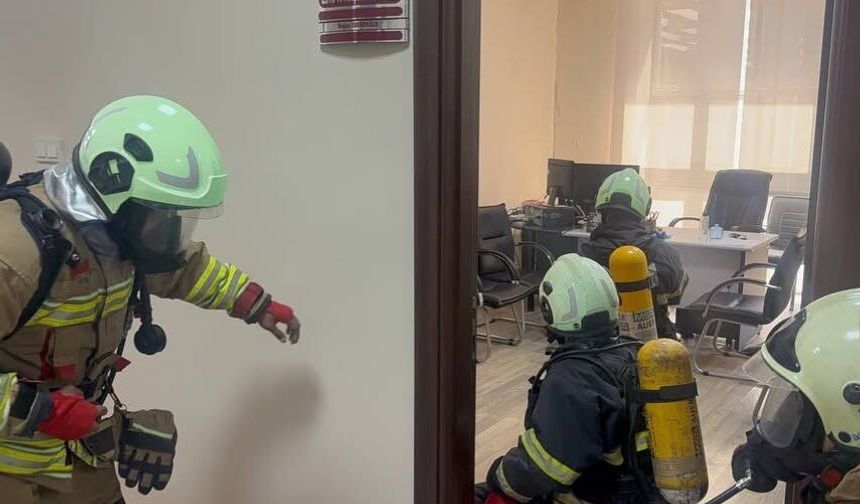 Hatay Mustafa Kemal Üniversitesi’nde Yangın Tatbikatı! İtfaiye Ekipleri Eğitim Verdi