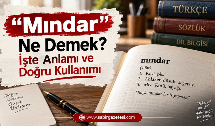 “Mındar” Ne Demek? İşte Anlamı ve Doğru Kullanımı