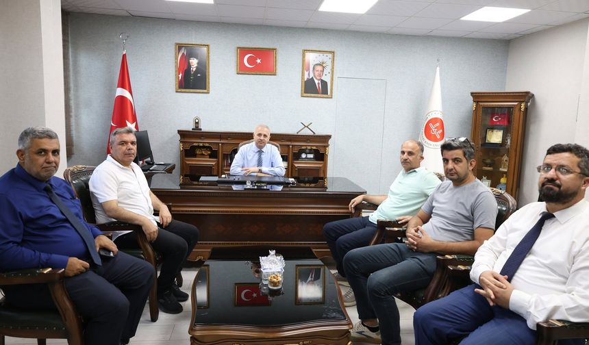 Osmaniye’de Okul Müdürlerinden Müftü Taşcı’ya Ziyaret