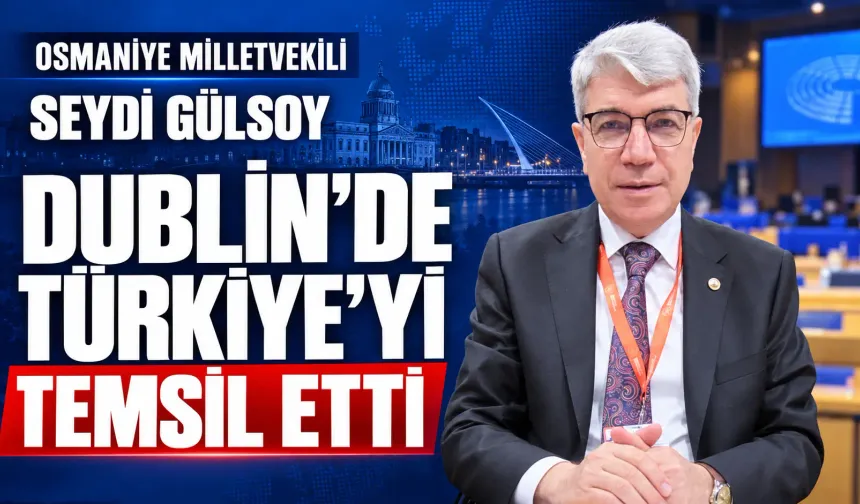 Osmaniye Milletvekili Seydi Gülsoy’dan Türkiye Temsili