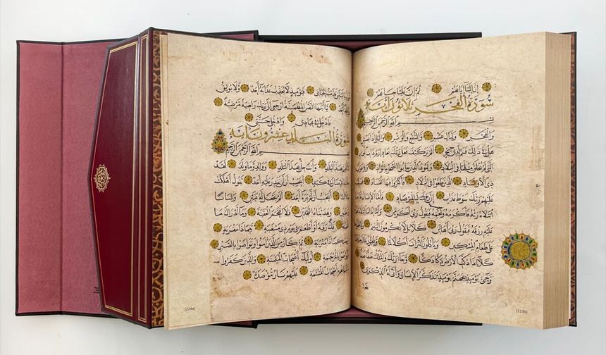 Taşlıcalı Hüseyin Paşa Camii Mushaf-ı Şerifi'nin tıpkıbasımı tamamlandı