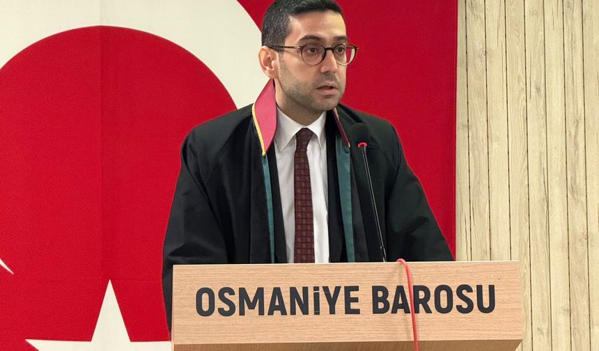 Osmaniye Barosu'nun Yeni BAşkanı Av. Mert Su Kılıç Oldu