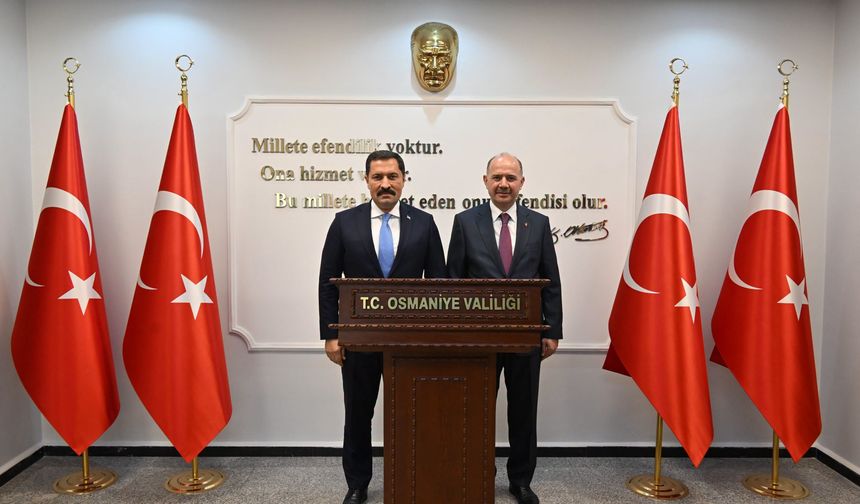 Osmaniye Valisi Serdengeçti Hatay Valisi Masatlı’yı Ağırladı