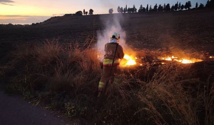 Hatay’da 3 İlçede Yangın Ekipler Hızla Müdahale Etti