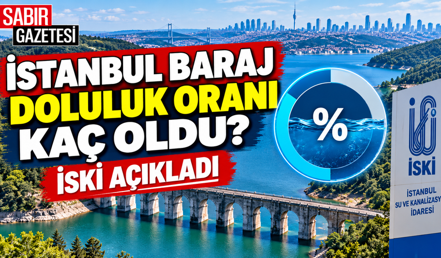 İstanbul Baraj Doluluk Oranı Kaç Oldu İSKİ Açıkladı