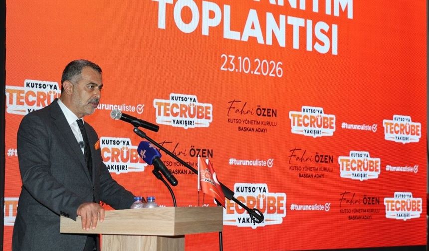 KUTSO Başkanı Özen, aday tanıtım toplantısı gerçekleştirildi