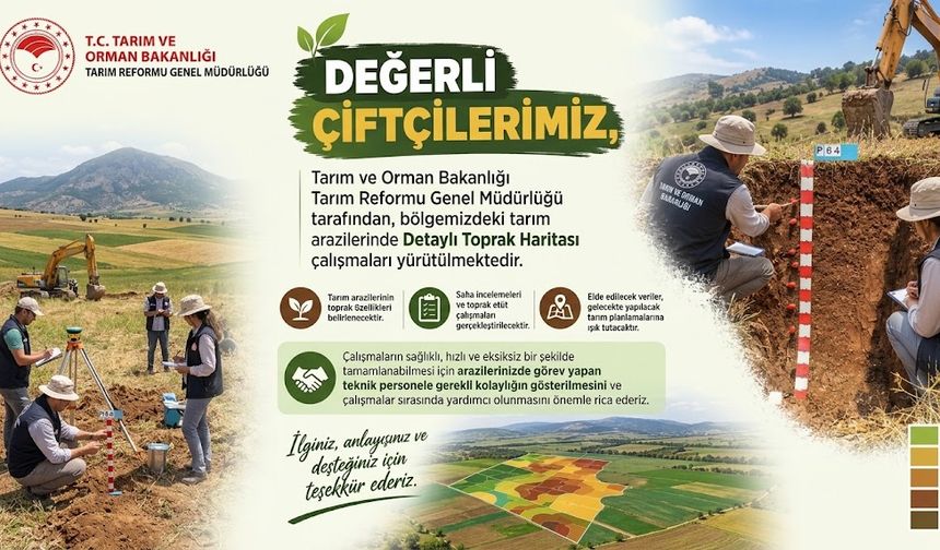 Osmaniye Tarım Arazileri İçin Toprak Haritası Hazırlanıyor