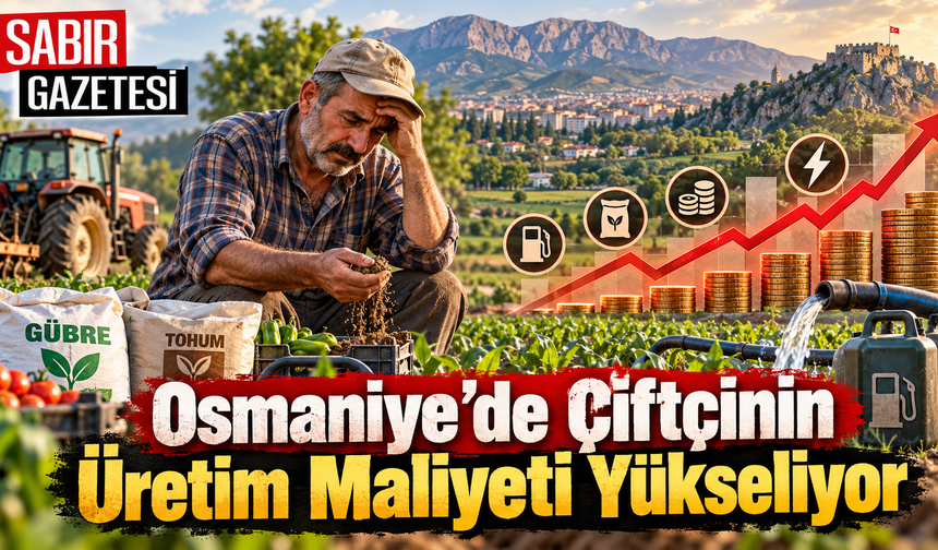 Osmaniye’de Çiftçinin Üretim Maliyeti Yükseliyor