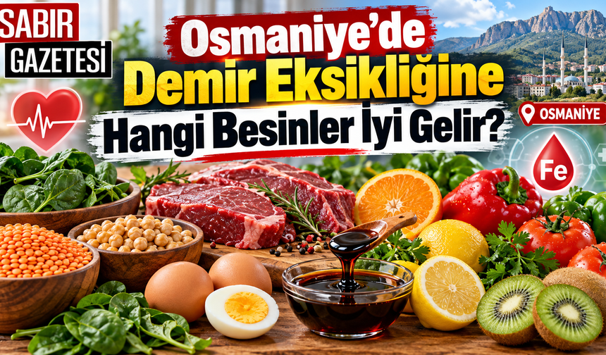 Osmaniye’de Demir Eksikliğine Hangi Besinler İyi Gelir?