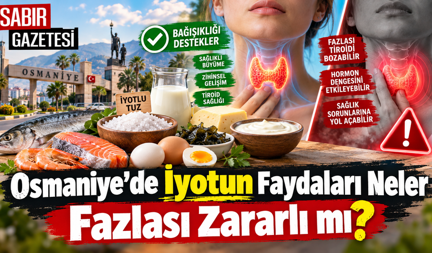Osmaniye’de İyotun Faydaları Neler Fazlası Zararlı mı?