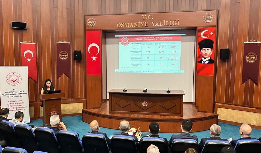 Osmaniye’de Kadına Şiddetle Mücadele Toplantısı Yapıldı