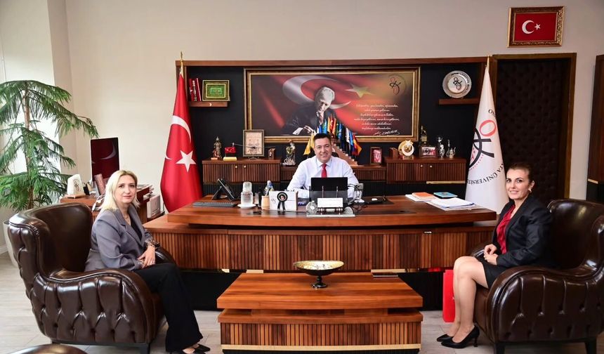 Osmaniye’de Mektebim Koleji Yönetiminden OKÜ’ye Ziyaret