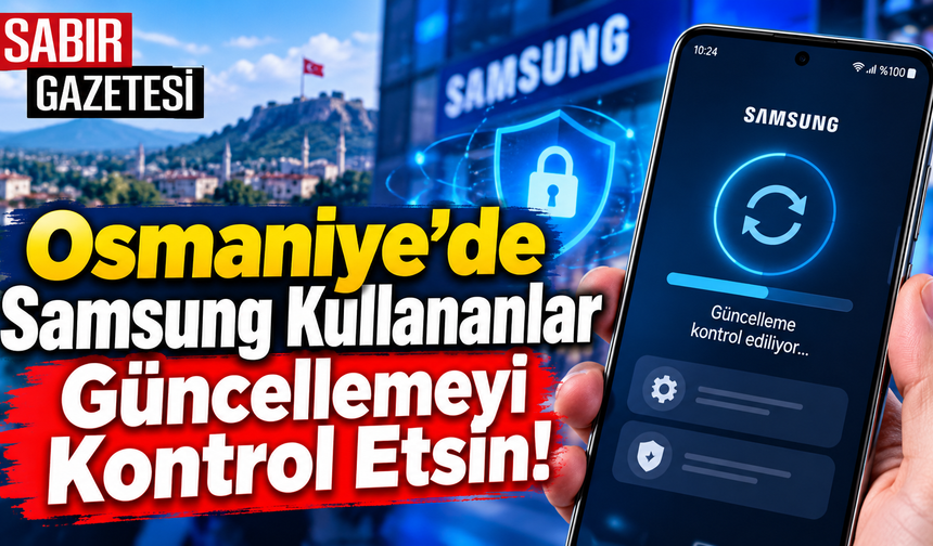 Osmaniye'de Samsung Kullananlar Güncellemeyi Kontrol Etsin!