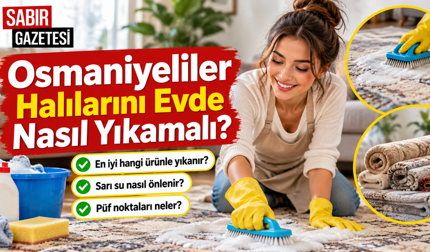 Osmaniyeliler Halılarını Evde Nasıl Yıkamalı?