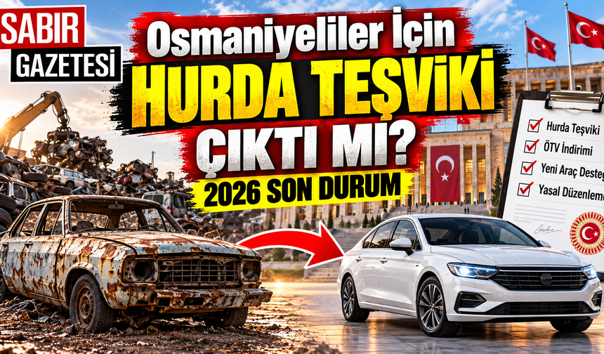 Osmaniyeliler İçin Hurda Teşviki Çıktı mı 2026 Son Durum?