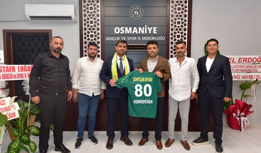 Osmaniyespor Taraftarlarından İl Müdürü Demirdögen’e Ziyaret