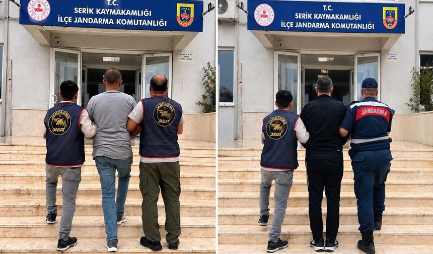Serik'te aranan 2 hükümlü yakalandı