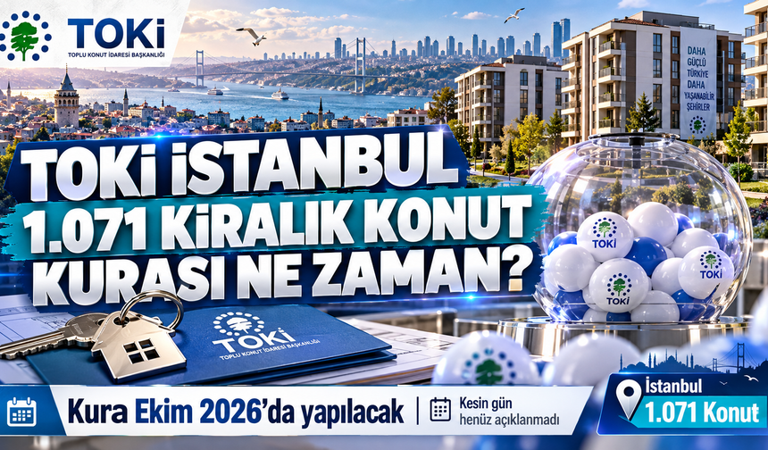 TOKİ İstanbul 1.071 Kiralık Konut Kurası Ne Zaman?