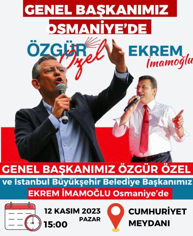 Osmaniye Chp genel başkan