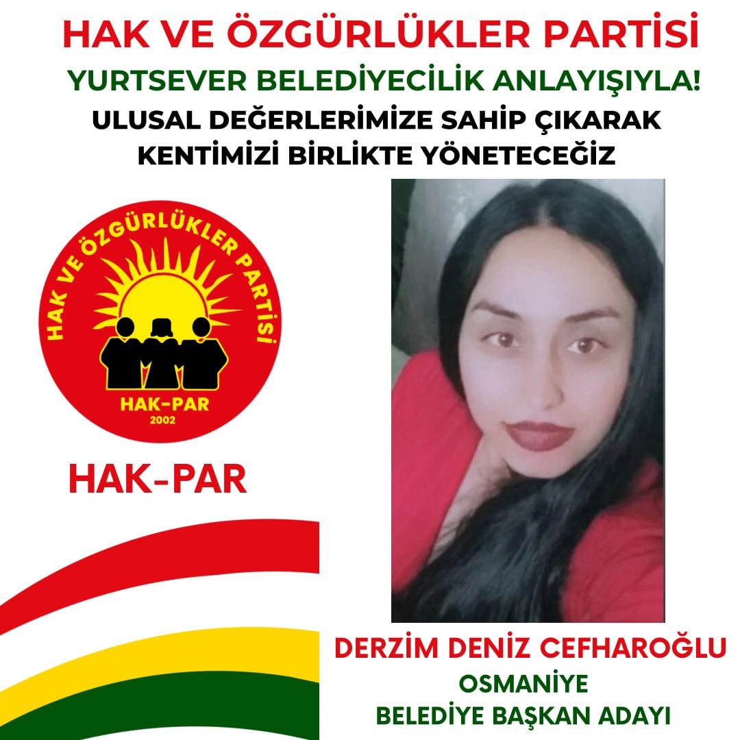 Hak Ve Özgürlükler Partisi Dersim Deniz Cevheroğlu