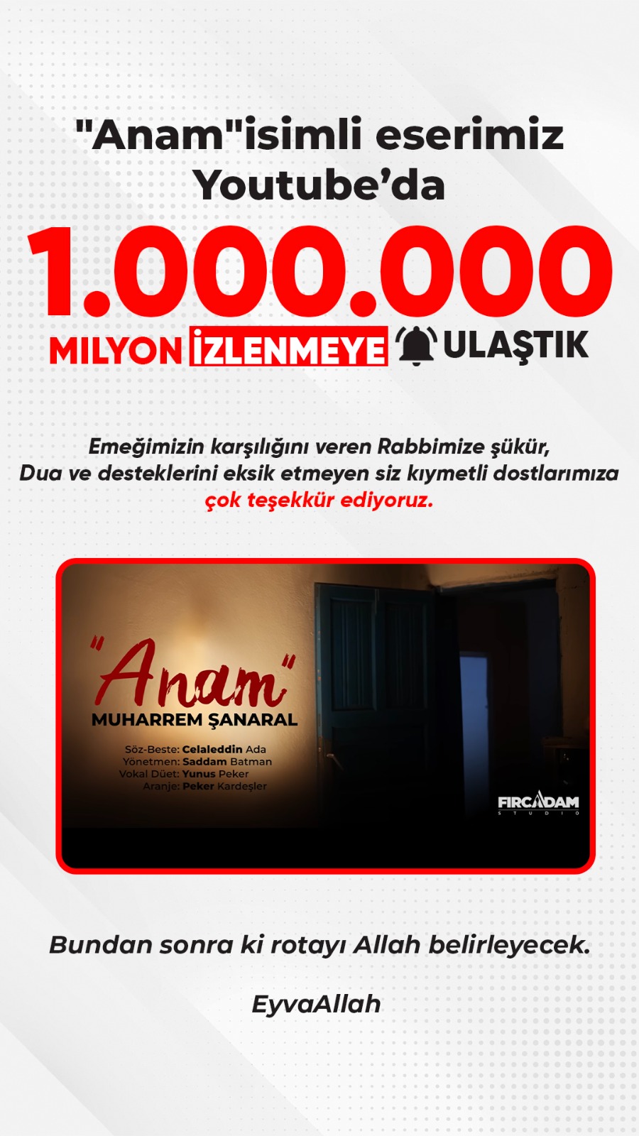 Muharrem Şanaral'ın 'Anam' Eseri 1 Milyon İzlenmeye Ulaştı (1)