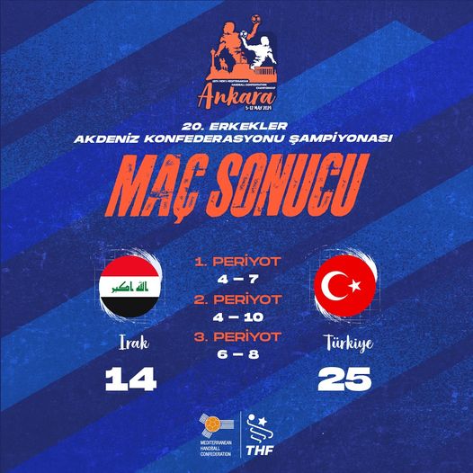 U18 Erkek Milli Hentbol Takımı, Akdeniz Konfederasyonu Şampiyonası'nda Irak'ı Mağlup Etti