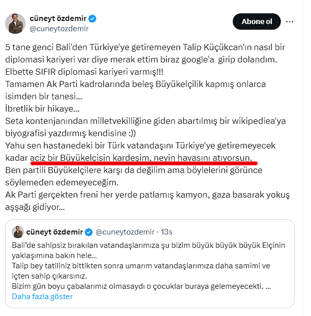 Cüneyt Özdemir Twitter