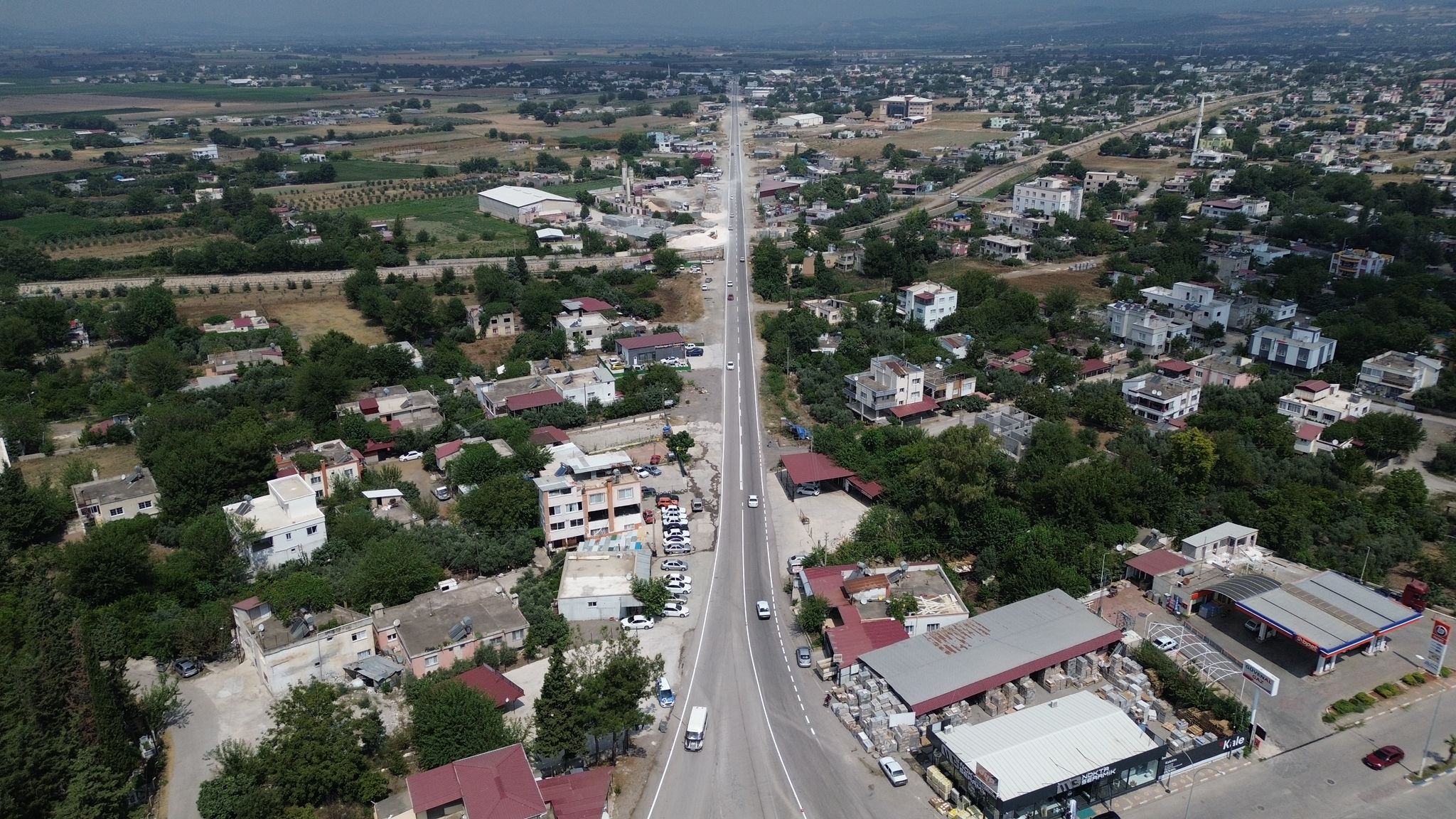 Düziçi'nde Muhsin Yazıcıoğlu Bulvarı'nda Şerit Çalışmaları Tamamlandı (5)