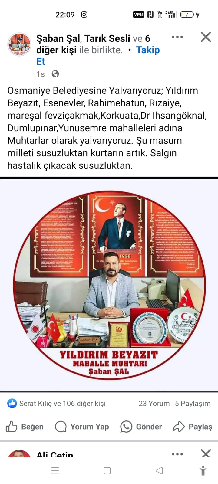 Osmaniye’de Su Krizi Mahalle Muhtarlarından Acil Çözüm Çağrısı1