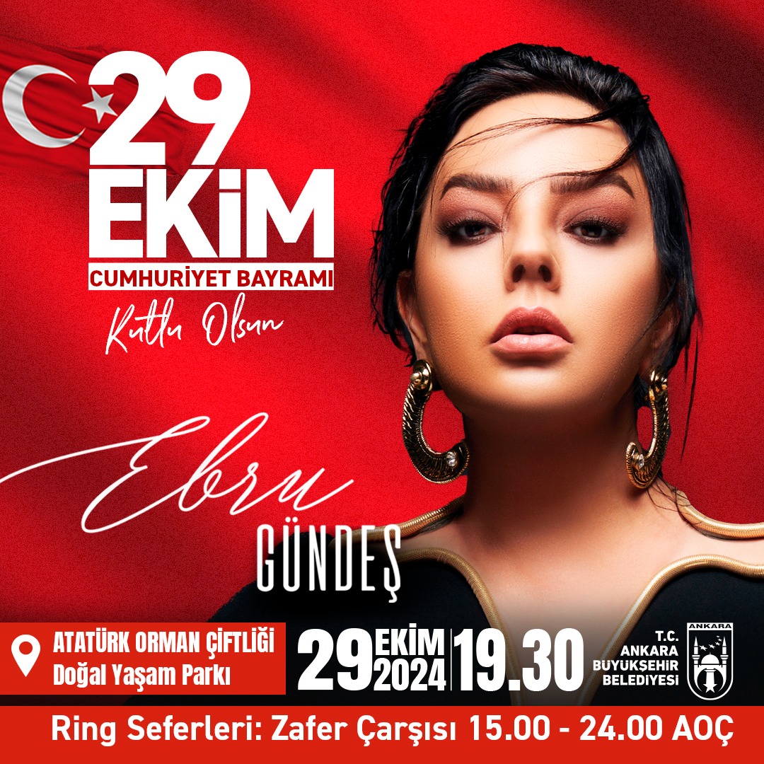 Ebru Gündeş 29 Ekim Ankara Konseri