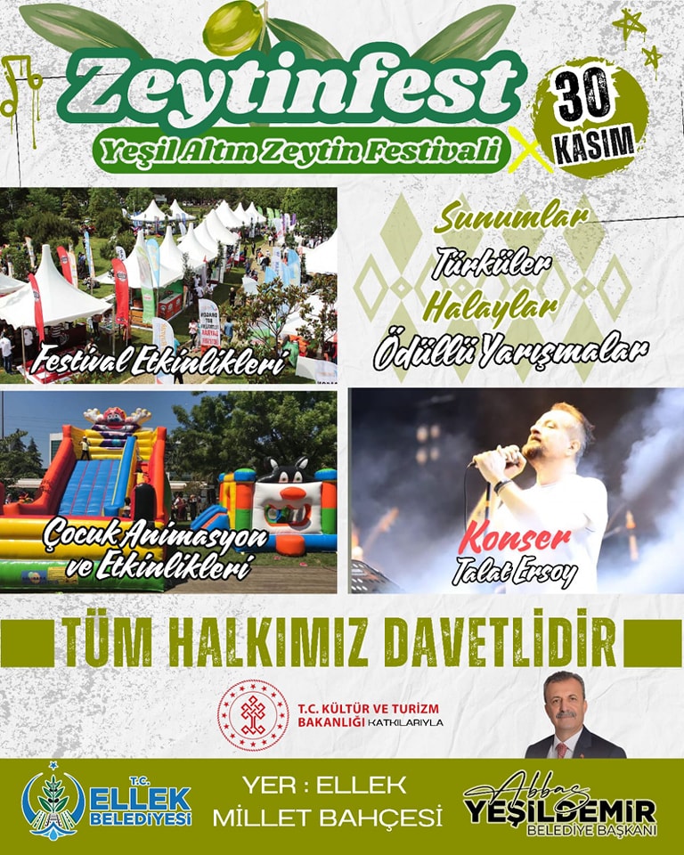 Ellek Yeşil Altın Zeytin Festivali 30 Kasım’da Başlıyor